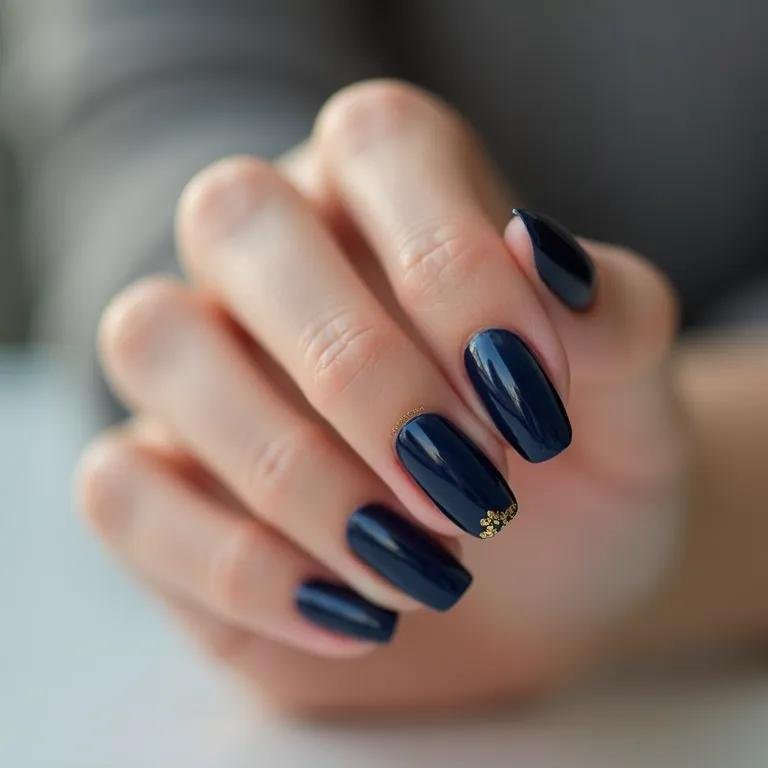 Unhas-azul-marinho-4 Unhas Elegantes: 25 Inspirações Sofisticadas, Delicadas e Fáceis de Combinar