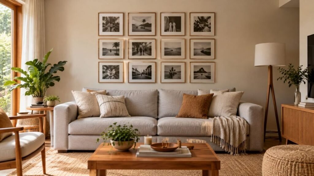 decoracao-para-parede-de-sala-Galeria-de-fotografias-1024x576 Decoração para Parede de Sala: 25 Ideias Lindas e Baratas para Transformar o Ambiente
