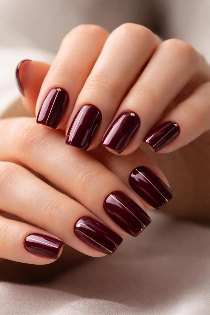 unhas-vermelhas-Unhas-vinho-2-683x1024 Unhas Elegantes: 25 Inspirações Sofisticadas, Delicadas e Fáceis de Combinar