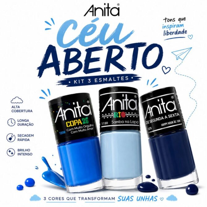1-1 Unhas Decoradas em Tons de Azul: 25 Ideias Lindas para se Inspirar