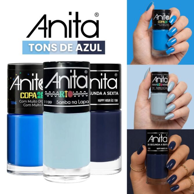 2-1 Unhas Decoradas em Tons de Azul: 25 Ideias Lindas para se Inspirar