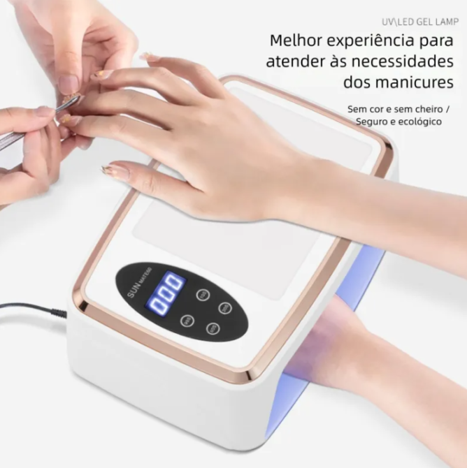 Cabine-LED-UV-72W-portatil Melhores Cabines UV LED para Unhas em Gel: 10 Opções para Fazer as Unhas em Casa
