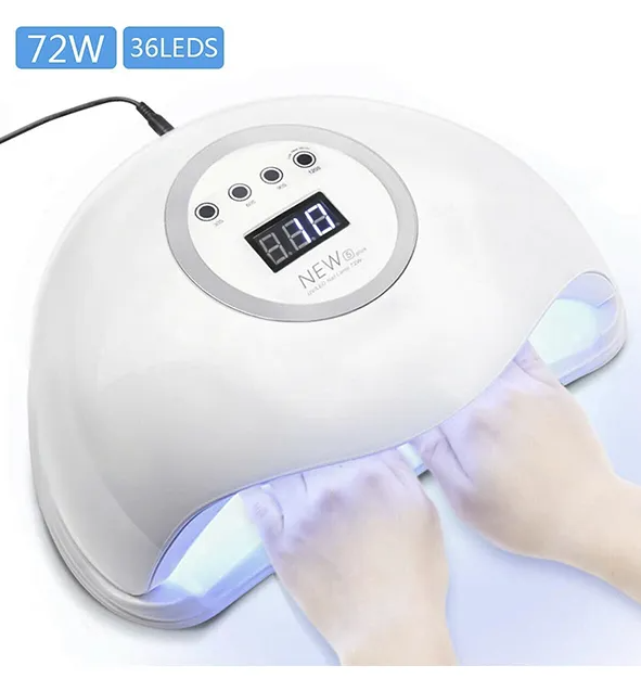 Cabine-LED-UV-New-5-Plus-72W Melhores Cabines UV LED para Unhas em Gel: 10 Opções para Fazer as Unhas em Casa