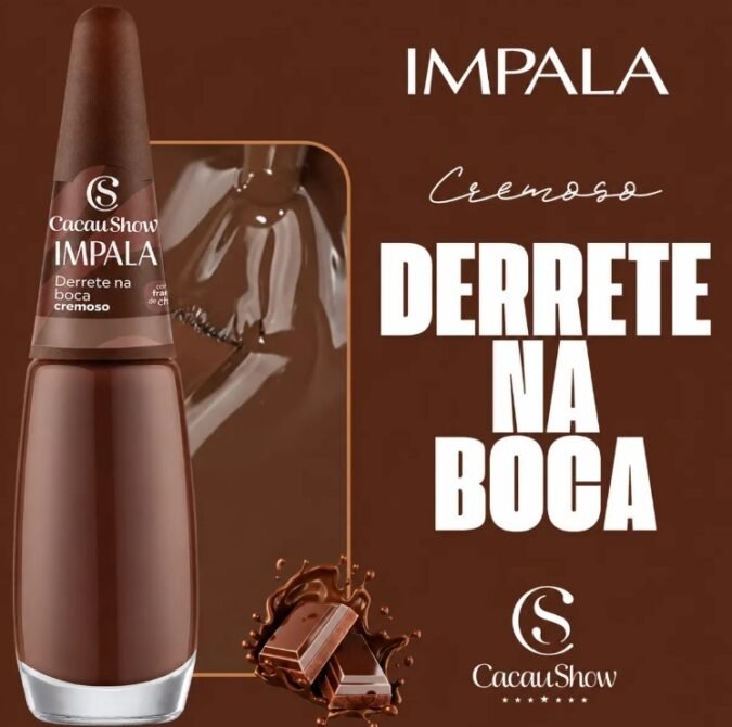 Derrete-na-Boca-–-marrom-chocolate-cremoso-1 Coleção de Esmaltes Impala Cacau Show: Guia Completo das Cores Cremosas e Peroladas
