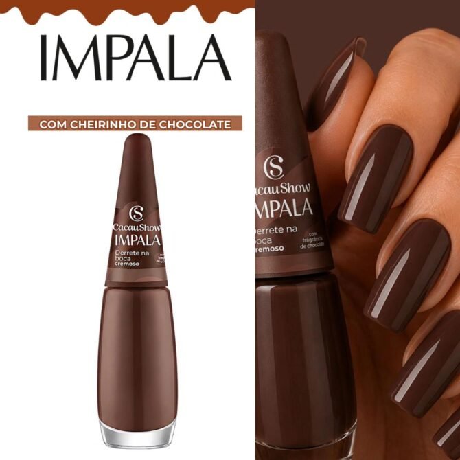 Derrete-na-Boca-–-marrom-chocolate-cremoso-2 Coleção de Esmaltes Impala Cacau Show: Guia Completo das Cores Cremosas e Peroladas