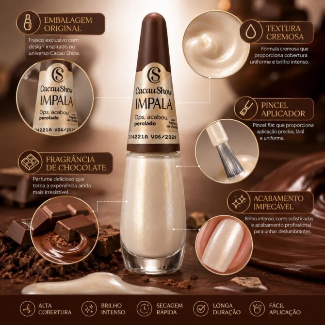 Esmalte-Impala-Ops-Acabou-o-nude-perolado-1 Coleção de Esmaltes Impala Cacau Show: Guia Completo das Cores Cremosas e Peroladas