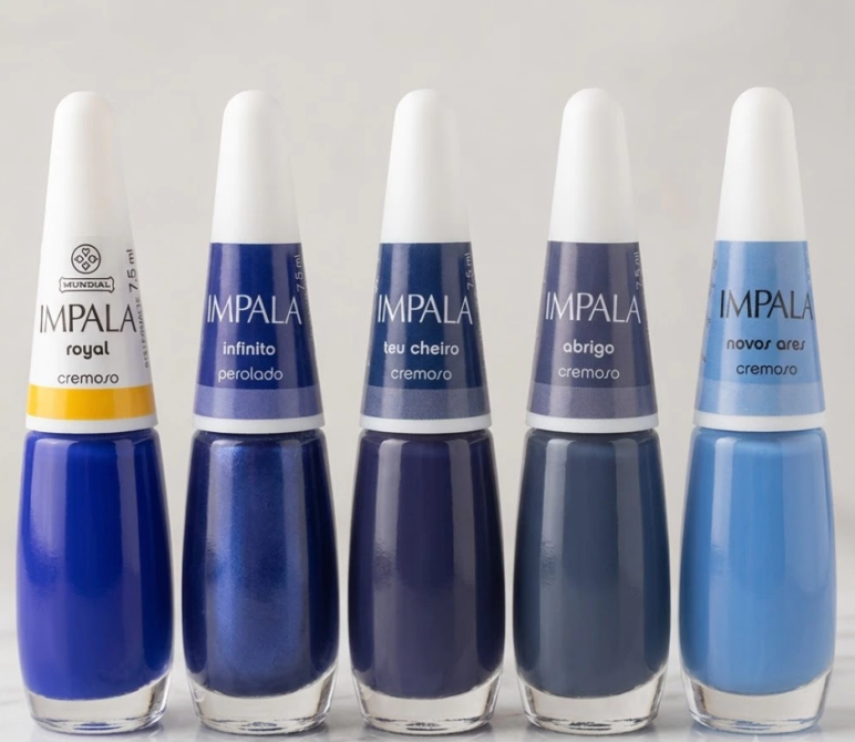 Esmaltes-Azul-Impala Unhas Decoradas em Tons de Azul: 25 Ideias Lindas para se Inspirar