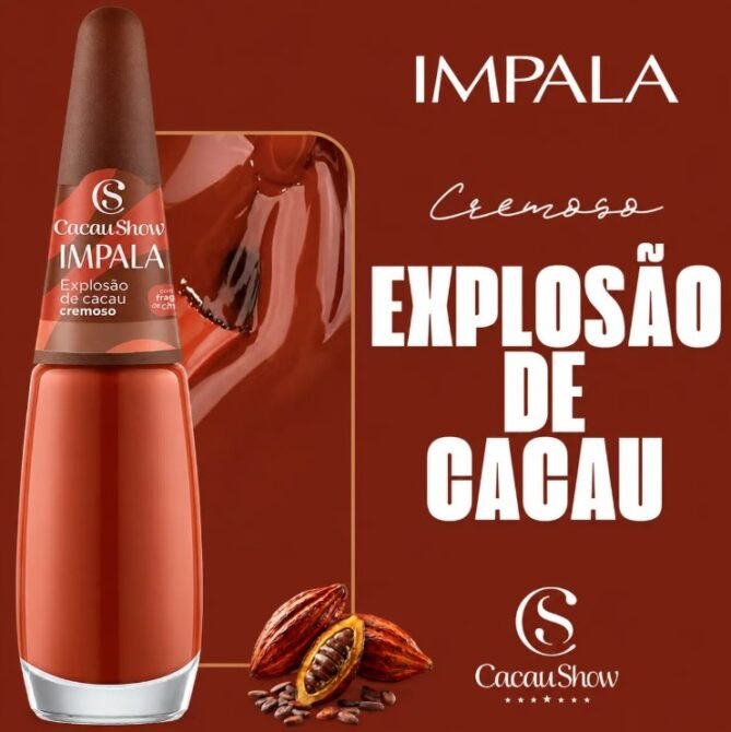 Impala-Explosao-de-Cacau-2 Coleção de Esmaltes Impala Cacau Show: Guia Completo das Cores Cremosas e Peroladas