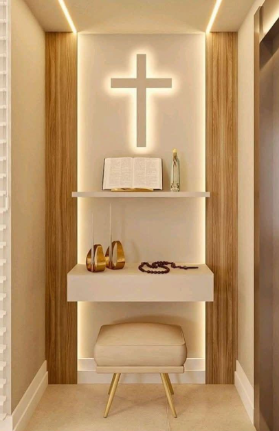 image-27 Cantinho da Oração: 20 Ideias para Criar um Espaço de Fé e Aconchego em Casa