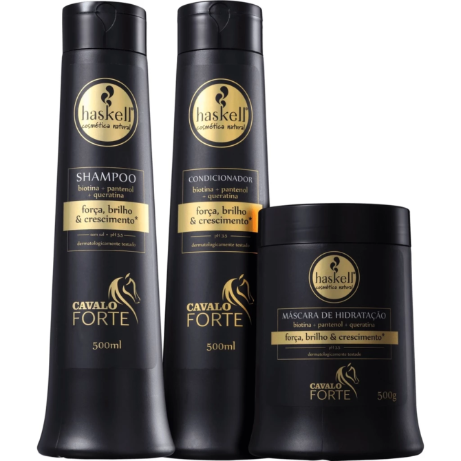 image-29 Kit Haskell Cavalo Forte Crescimento Shampoo e Condicionador 500ml: vale a pena?