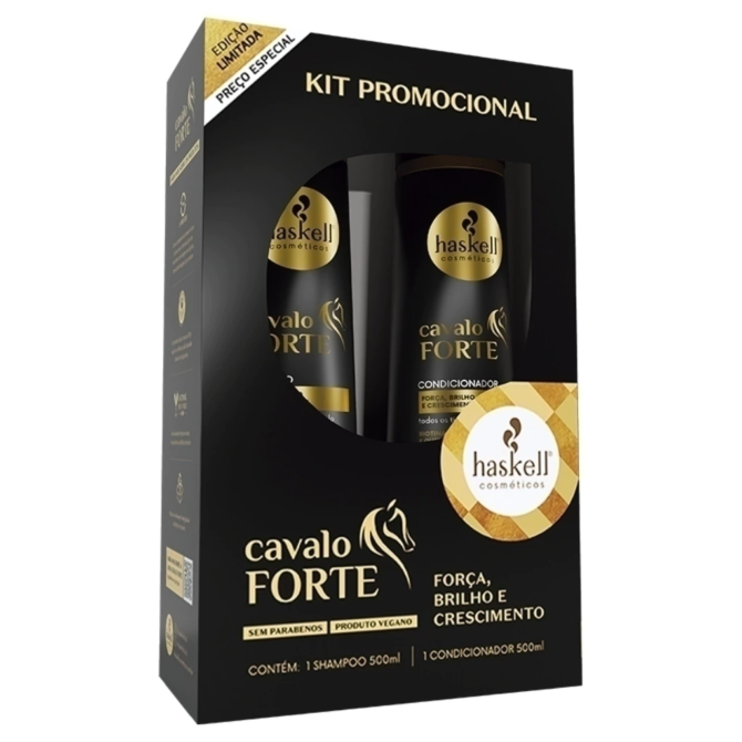 image-30 Kit Haskell Cavalo Forte Crescimento Shampoo e Condicionador 500ml: vale a pena?