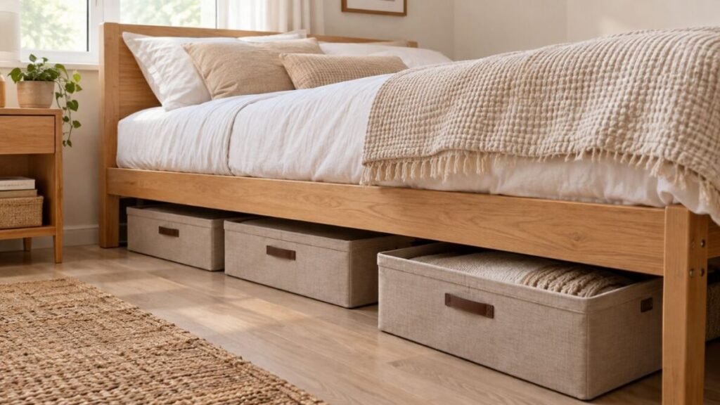 organizadores-debaixo-da-cama-1024x576 Como Decorar Quarto Pequeno sem Gastar Muito: 10 Ideias Simples e Econômicas