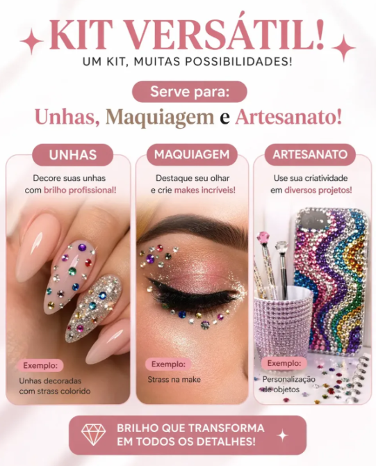 pedrarias-strass-cola-propria-para-unhas-e-top-coat Unhas Decoradas em Tons de Azul: 25 Ideias Lindas para se Inspirar