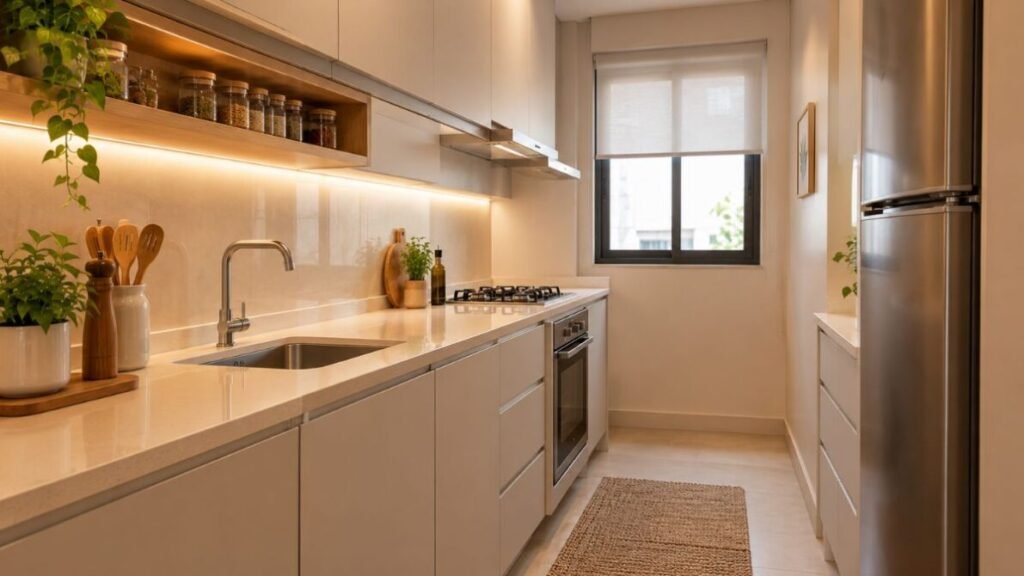 13-1-1024x576 Decoração de Cozinha Pequena: 20 Ideias para Aproveitar Melhor o Espaço