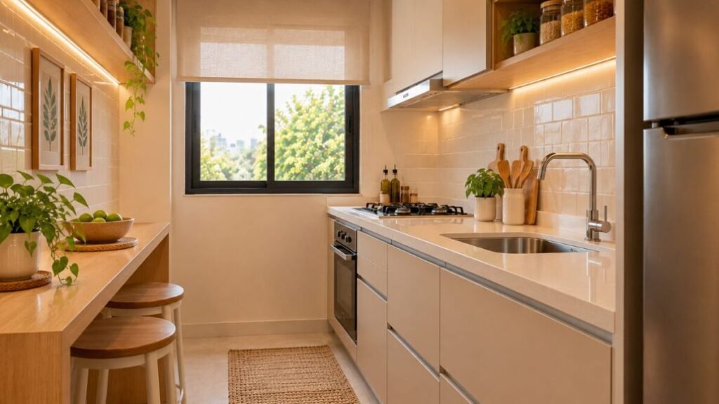 14-1-1024x576 Decoração de Cozinha Pequena: 20 Ideias para Aproveitar Melhor o Espaço