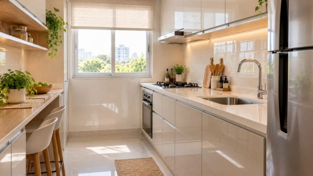 15-1-1024x576 Decoração de Cozinha Pequena: 20 Ideias para Aproveitar Melhor o Espaço