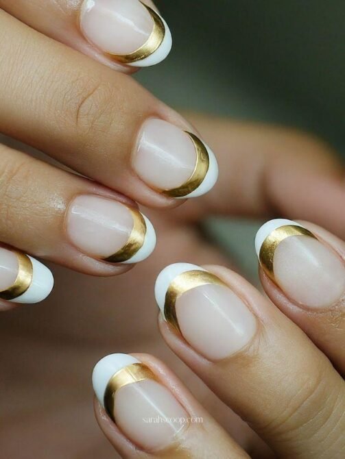 Francesinha-dupla-5 Unhas Francesinhas: 20 Ideias Elegantes para Usar em Diferentes Ocasiões