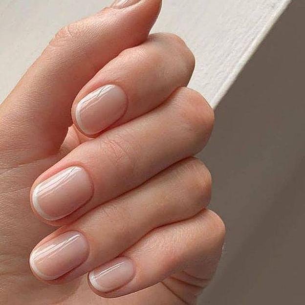Unhas-curtas-arredondadas-5 Unhas Curtas: 20 Ideias Elegantes e Fáceis para se Inspirar