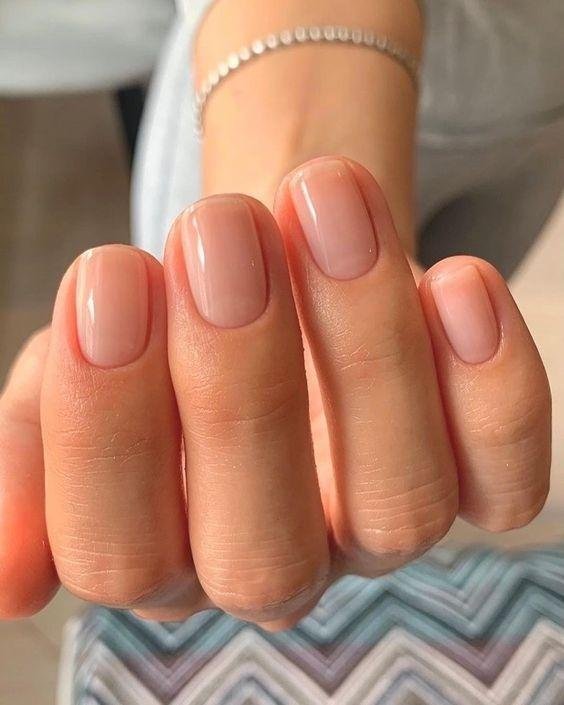 Unhas-curtas-arredondadas-6 Unhas Curtas: 20 Ideias Elegantes e Fáceis para se Inspirar