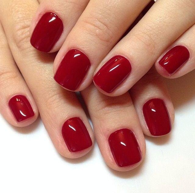 Unhas-curtas-vermelhas-5 Unhas Curtas: 20 Ideias Elegantes e Fáceis para se Inspirar