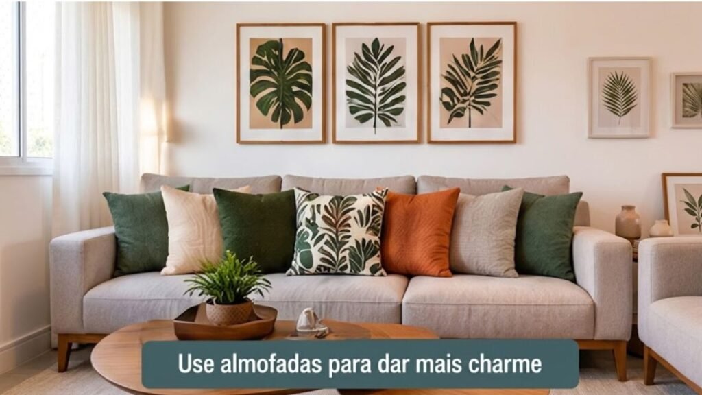 almofadas-e-mantas-1024x576 Decoração de Sala: 20 Ideias para Deixar o Ambiente Bonito e Aconchegante