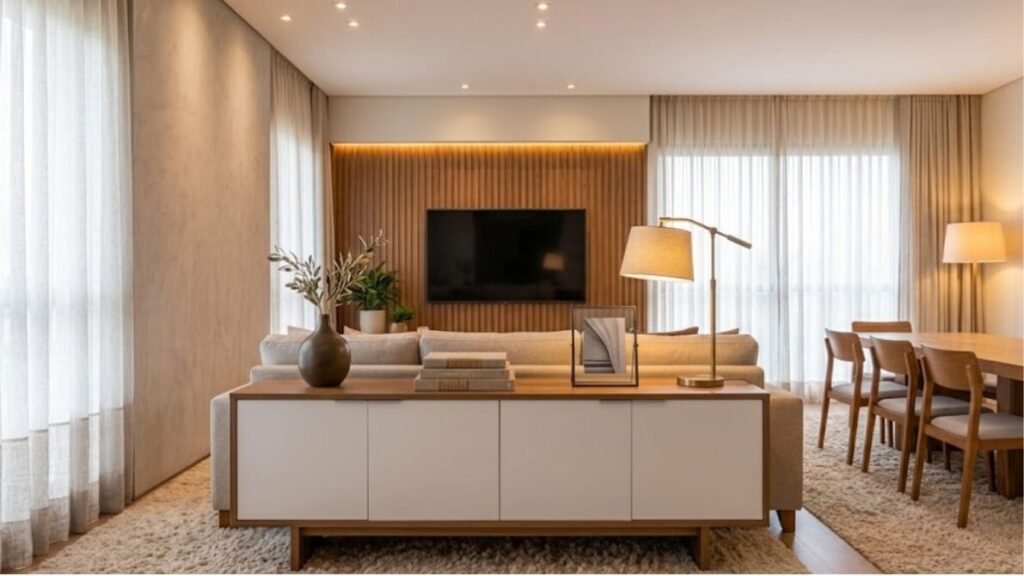 aparadores-com-charme-e-praticidade-1024x576 Decoração de Sala: 20 Ideias para Deixar o Ambiente Bonito e Aconchegante