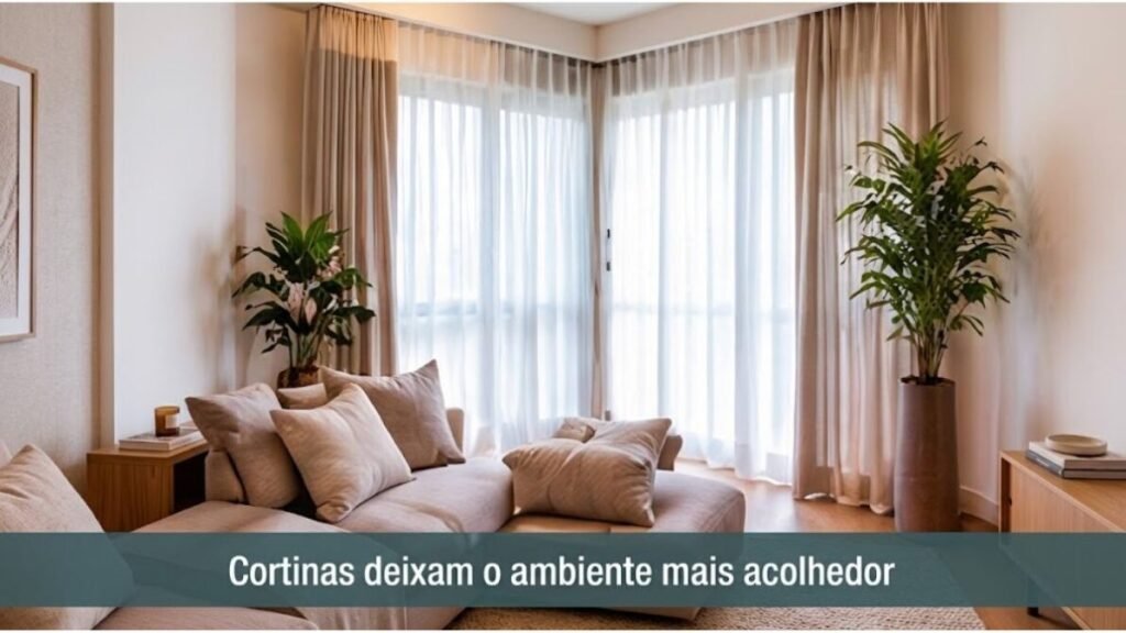 cortinas-que-valorizem-o-ambiente-1024x576 Decoração de Sala: 20 Ideias para Deixar o Ambiente Bonito e Aconchegante