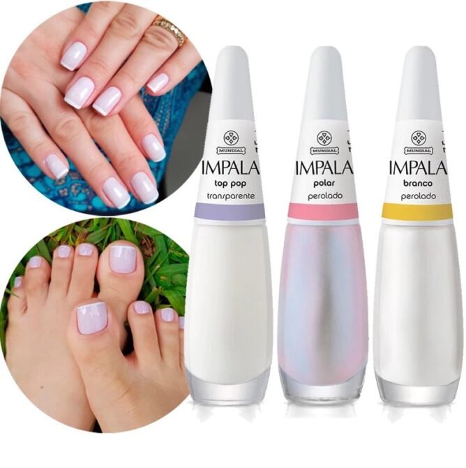 esmalte-Impala-francezinha Unhas Francesinhas: 20 Ideias Elegantes para Usar em Diferentes Ocasiões