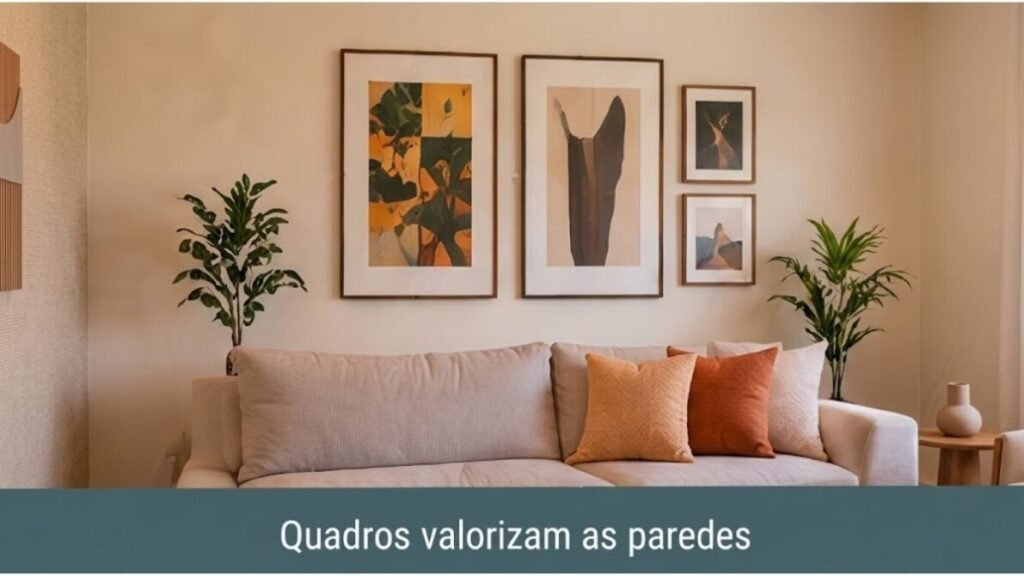 quadros-que-representem-seu-estilo-1024x576 Decoração de Sala: 20 Ideias para Deixar o Ambiente Bonito e Aconchegante